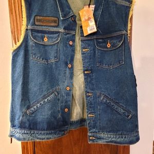Harley Davidson Denim Vest Size 2XL